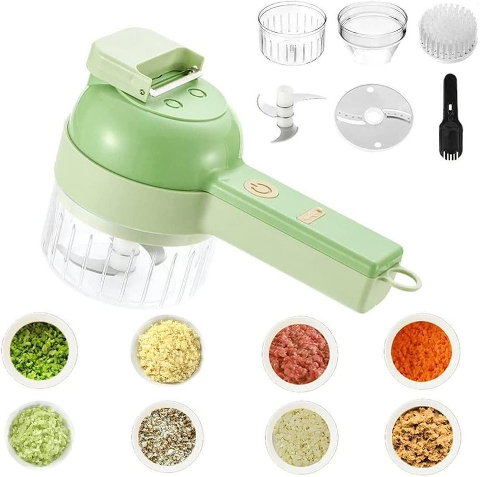 Urban Looms 4 in 1 Portable Electric Vegetable Cutter Set