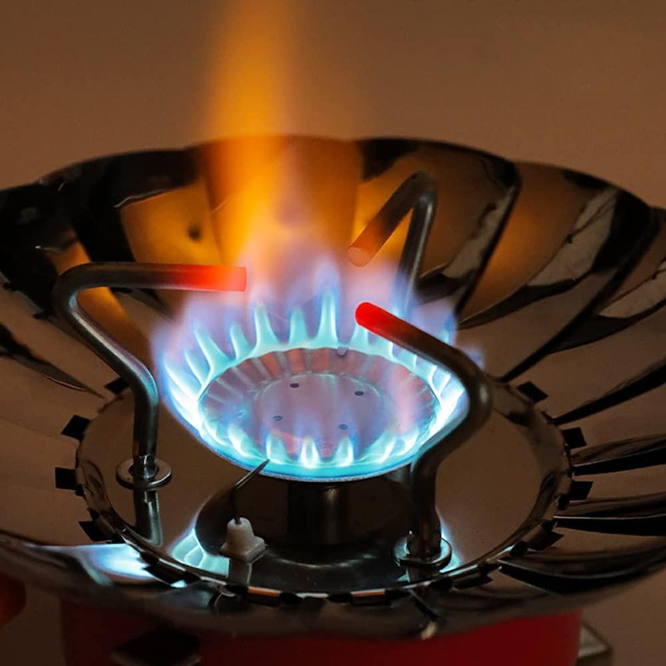 Urban Looms Windproof Outdoor Electronic Foldable Lotus Gas Stove