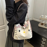 Cute 2 in 1 Kitty Bag with Plush Doll