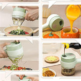 Urban Looms 4 in 1 Portable Electric Vegetable Cutter Set