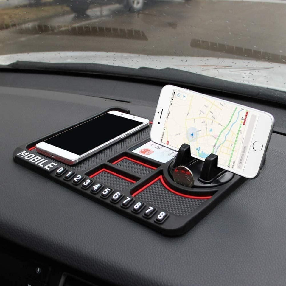 Urban Looms HSR Car Accessories Multifunction Phone GPS Holder Anti-Slip Silicone Pad and Car Mobile Holders for Car Dashboard