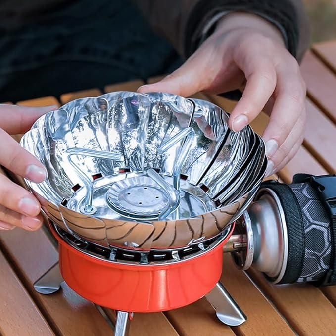 Urban Looms Windproof Outdoor Electronic Foldable Lotus Gas Stove