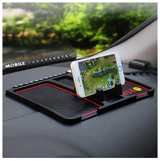 Urban Looms HSR Car Accessories Multifunction Phone GPS Holder Anti-Slip Silicone Pad and Car Mobile Holders for Car Dashboard