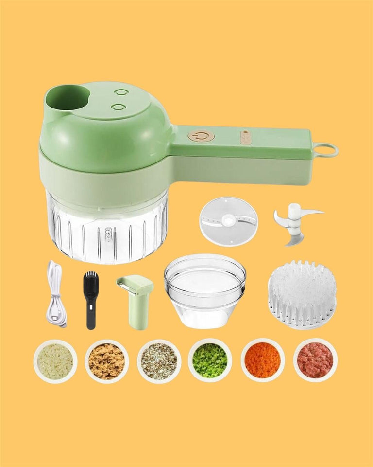 Urban Looms 4 in 1 Portable Electric Vegetable Cutter Set
