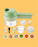 Urban Looms 4 in 1 Portable Electric Vegetable Cutter Set