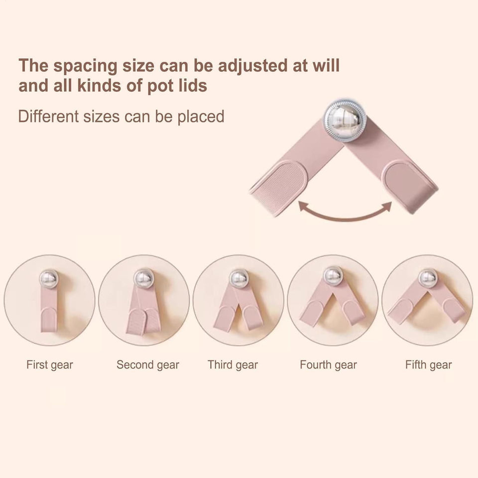 Urban Looms Pot Lid Holder With Suction Cup