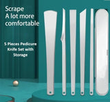 Urban Looms 5 Pieces Pedicure Knife Set with Storage Case